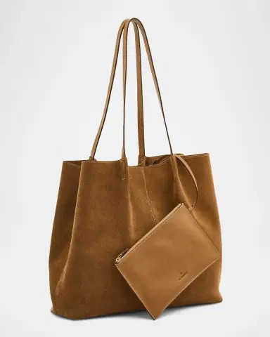 Il Bisonte Nina Pleated Suede Tote Bag | Thumbnail 3 Il Bisonte Nina Pleated Suede Tote Bag | Thumbnail 3