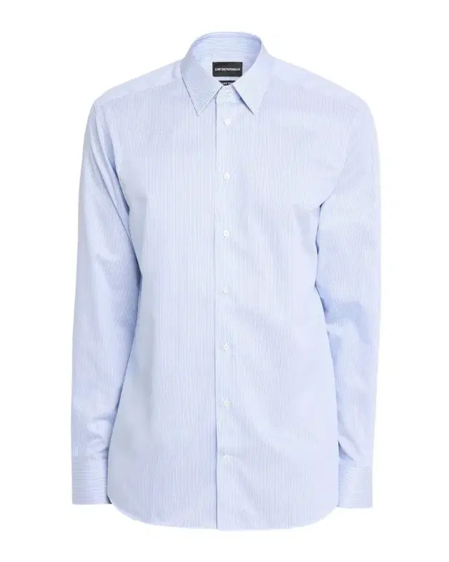 Emporio Armani Men 's Cotton Micro-Pinstripe Classic Fit Sport Shirt