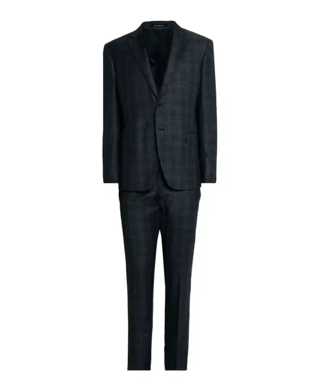 Emporio Armani Men's Wool Super 130s Plaid G Line Suit