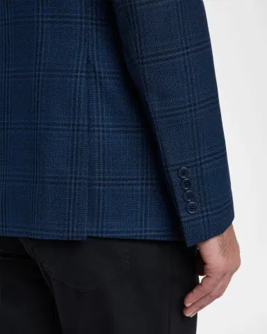 Emporio Armani Men's Prince of Wales Wool G Line Sport Coat | Thumbnail 8 Emporio Armani Men's Prince of Wales Wool G Line Sport Coat | Thumbnail 8