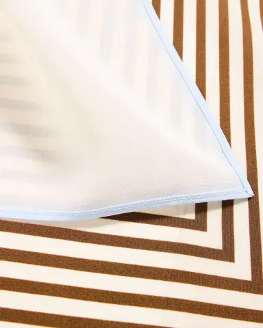 Toteme Centered Monogram Silk Square Scarf | Thumbnail 4