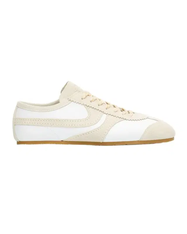 Dries Van Noten Men 's Retro Leather and Suede Low-Top Sneakers