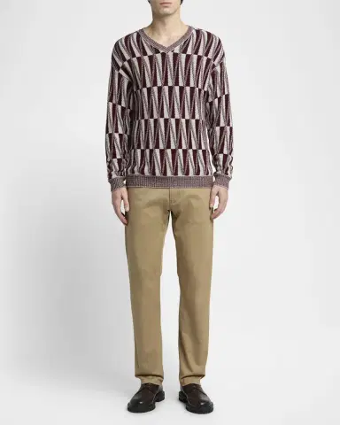 Giorgio Armani Men's 5-Pocket Stretch Cotton Pants | Thumbnail 2