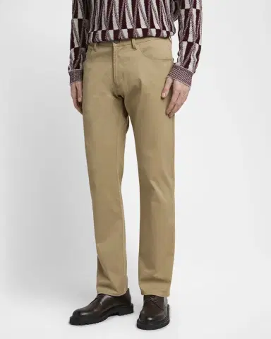 Giorgio Armani Men's 5-Pocket Stretch Cotton Pants | Thumbnail 4