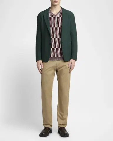 Giorgio Armani Men's 5-Pocket Stretch Cotton Pants | Thumbnail 6
