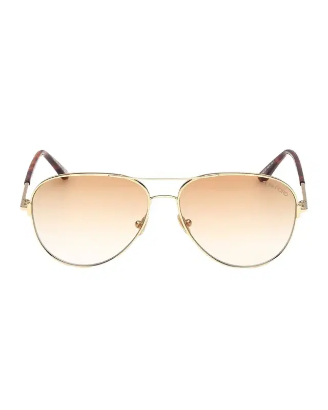 TOM FORD Clark Metal Aviator Sunglasses