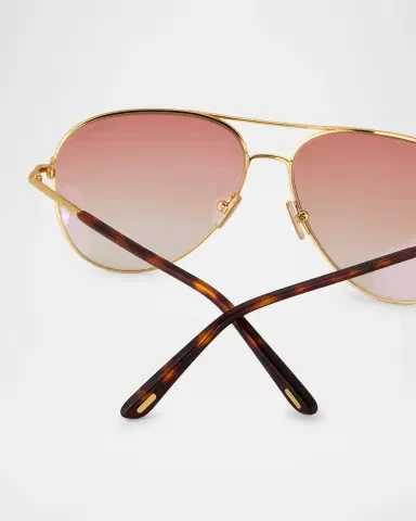 Tom Ford Clark Metal Aviator Sunglasses | Thumbnail 4 Tom Ford Clark Metal Aviator Sunglasses | Thumbnail 4