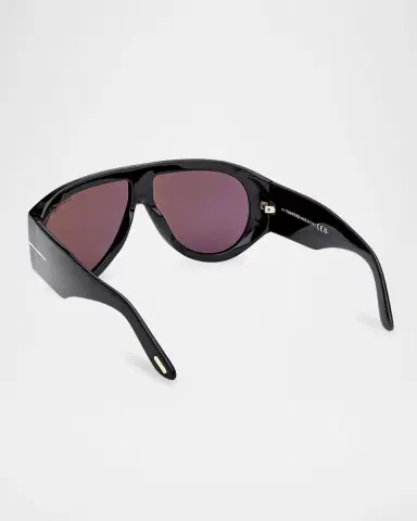 Tom Ford Men's Bronson T-Logo Shield Sunglasses | Thumbnail 2