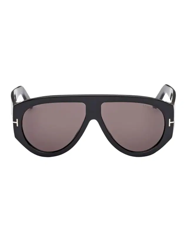 TOM FORD Men 's Bronson T-Logo Shield Sunglasses