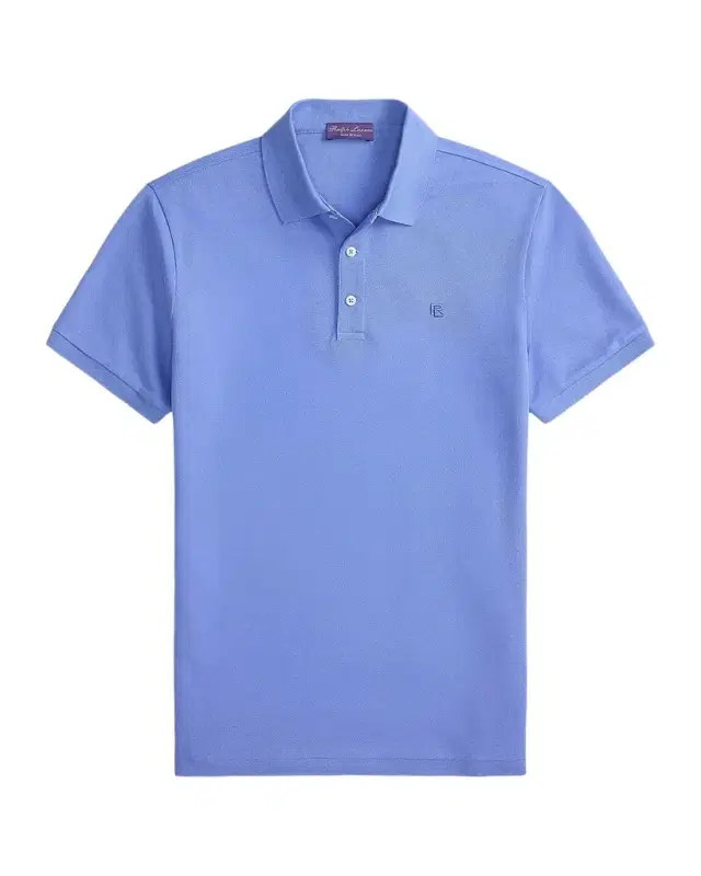 Men 's Double-Mercerized Pique Monogram Polo Shirt
