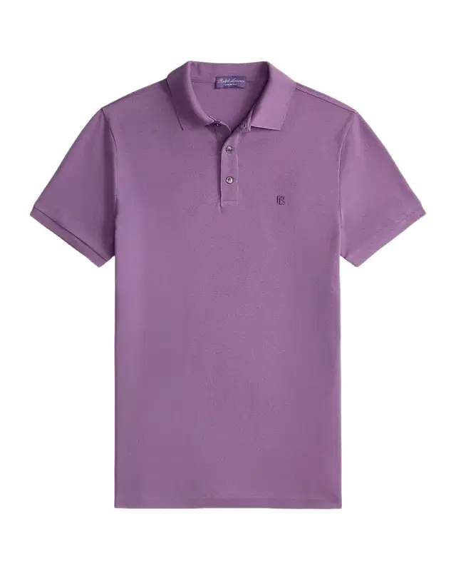 Men 's Double-Mercerized Pique Monogram Polo Shirt