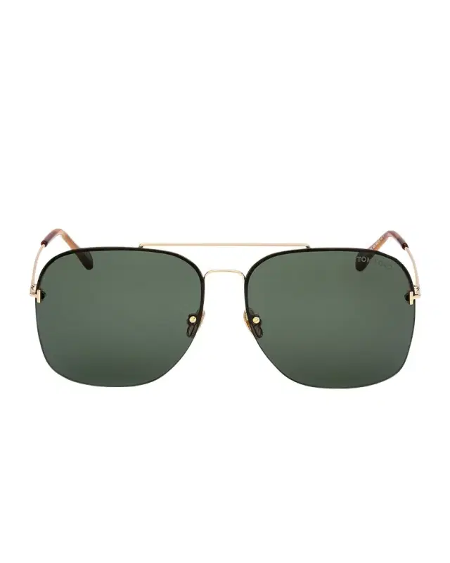 TOM FORD Men 's Mackenzie-02 Metal Photochromic Aviator Sunglasses