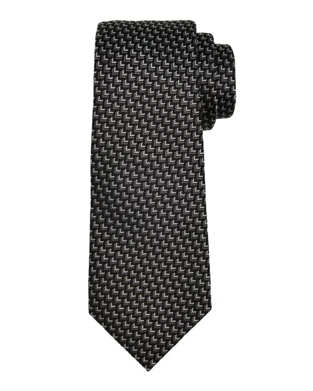 Men 's Chevron-Woven Silk Tie