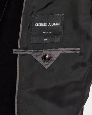 Giorgio Armani Men's Velvet Notch Lapel Dinner Jacket | Thumbnail 6 Giorgio Armani Men's Velvet Notch Lapel Dinner Jacket | Thumbnail 6
