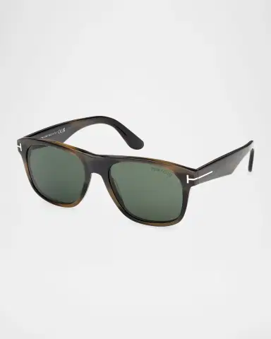 Tom Ford Men's Marlon-02 Acetate Square Sunglasses | Thumbnail 3