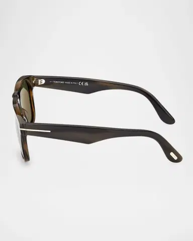 Tom Ford Men's Marlon-02 Acetate Square Sunglasses | Thumbnail 4