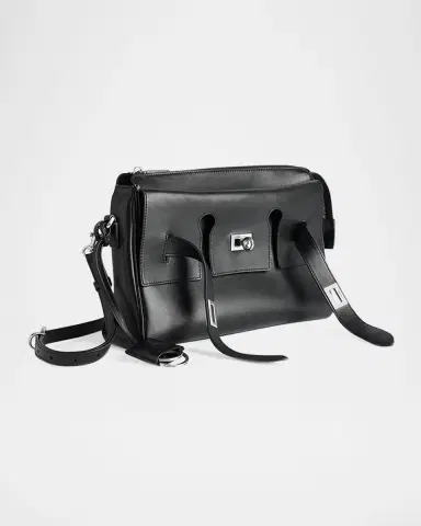 Balenciaga Men's Bel Air Small Leather Messenger Bag | Thumbnail 2 Balenciaga Men's Bel Air Small Leather Messenger Bag | Thumbnail 2