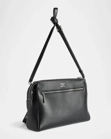 Balenciaga Men's Bel Air Small Leather Messenger Bag | Thumbnail 3 Balenciaga Men's Bel Air Small Leather Messenger Bag | Thumbnail 3