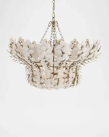 Arteriors Bilal 40" 8-Light Coconut Shell Chandelier | Thumbnail 3