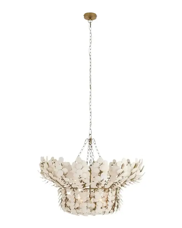 Arteriors Bilal 40" 8-Light Coconut Shell Chandelier