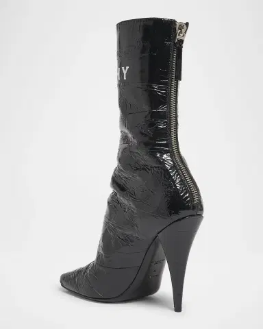 Givenchy GIVENCHY Tape Shiny Leather Ankle Boots | Thumbnail 4 Givenchy GIVENCHY Tape Shiny Leather Ankle Boots | Thumbnail 4