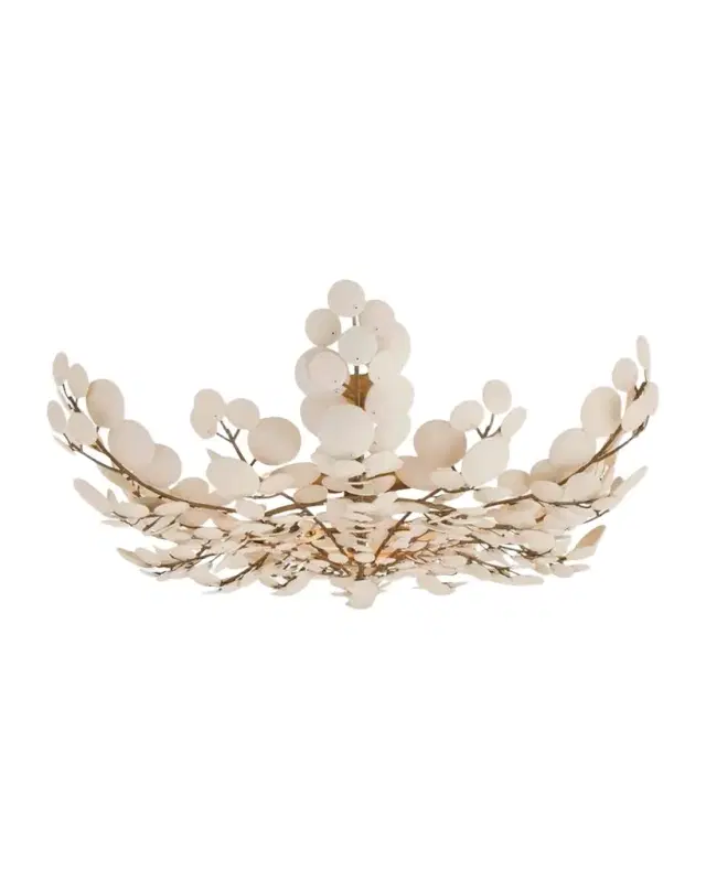 Arteriors Bilal 38" 3-Light Coconut Shell Flush Mount
