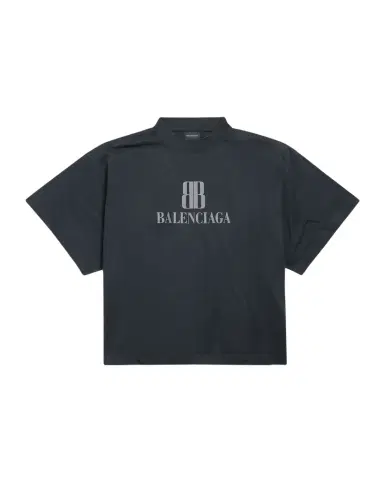 Balenciaga Nano BB Logo Oversized T-Shirt | Thumbnail 1