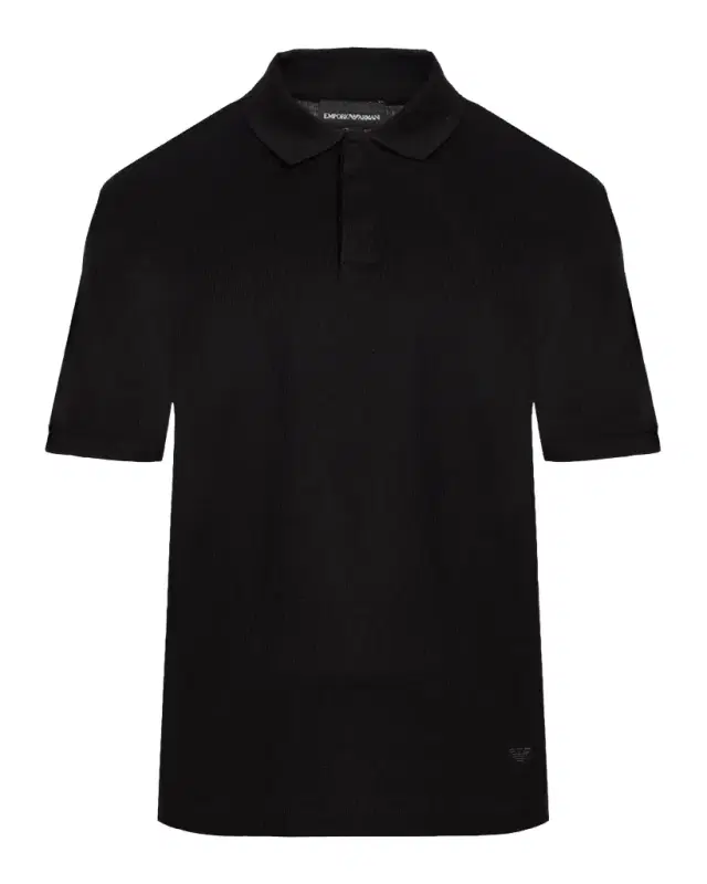 Men's Cotton Micro-Jacquard Polo Shirt