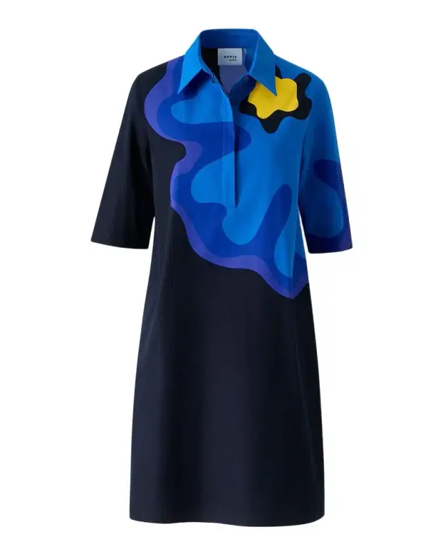 Floral Cotton Knee-Length Dress