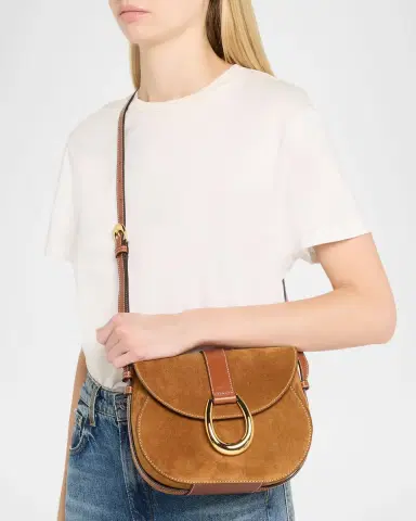 STAUD Bella Suede Saddle Shoulder Bag | Thumbnail 2