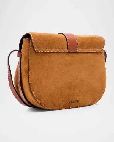 STAUD Bella Suede Saddle Shoulder Bag | Thumbnail 3