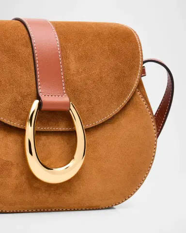 STAUD Bella Suede Saddle Shoulder Bag | Thumbnail 5
