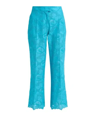 Valentino Garavani Floral Eyelet Embroidered Kickflare-Leg Ankle Pants | Thumbnail 1