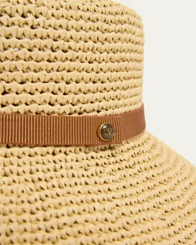 Valentino Garavani VLogo Signature Straw Bucket Hat | Thumbnail 2 Valentino Garavani VLogo Signature Straw Bucket Hat | Thumbnail 2