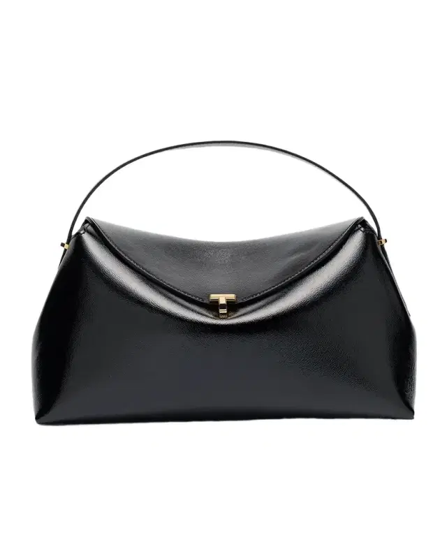 T-Lock Naplack Leather Top-Handle Bag