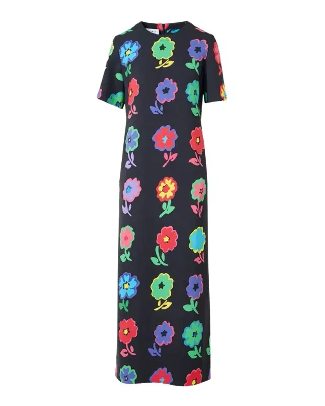 Floral Midi Tunic Dress