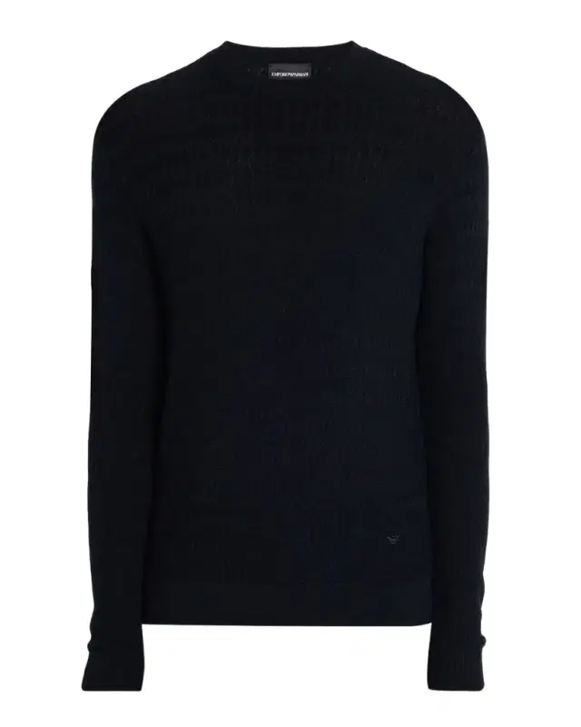 Men's Tonal Jacquard Slim-Fit Crewneck Sweater