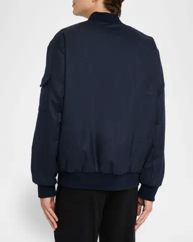 KNT Men's Zip-Front Bomber Jacket | Thumbnail 3