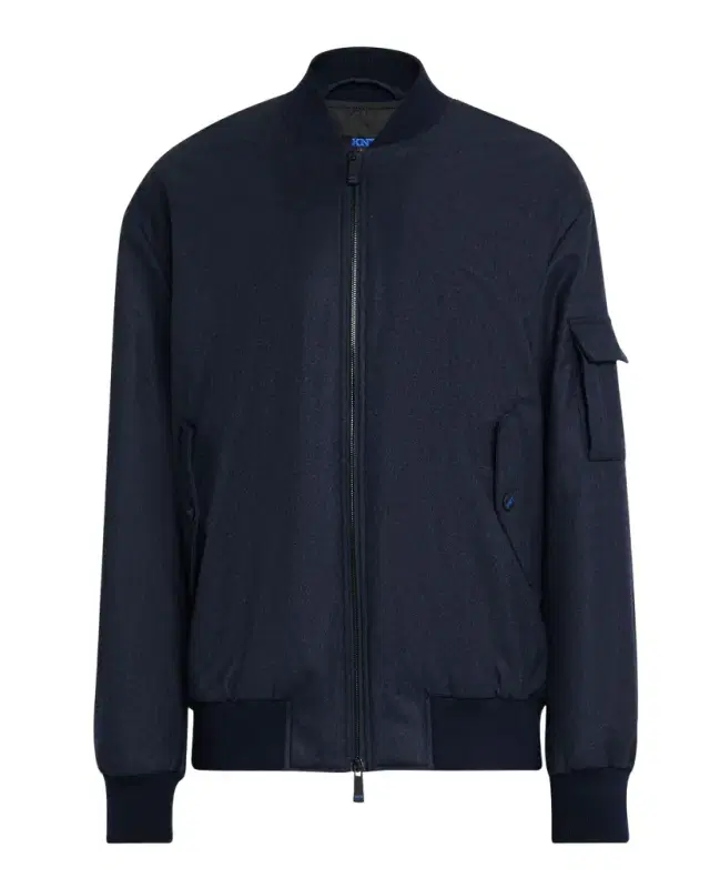 KNT Men 's Zip-Front Bomber Jacket