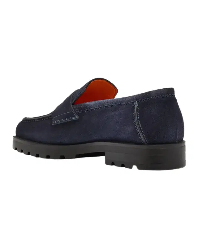 Men 's Rock Suede Lug Sole Penny Loafers