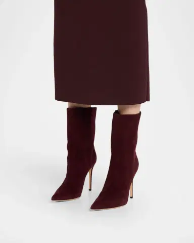 Gianvito Rossi 105mm Suede Pointed-Toe Booties | Thumbnail 2
