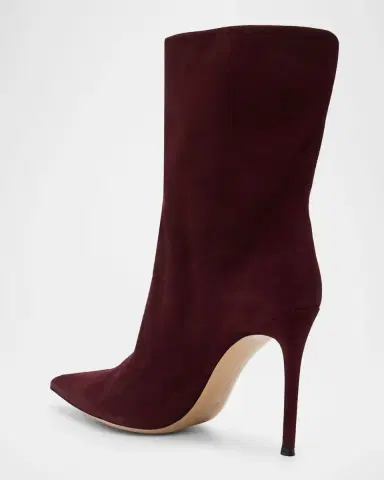 Gianvito Rossi 105mm Suede Pointed-Toe Booties | Thumbnail 3