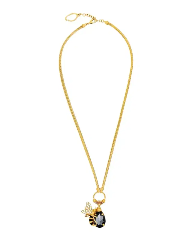 Bee Crystal Pendant Necklace