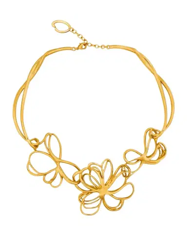 Oscar de la Renta Wire Flower Necklace | Thumbnail 1 Oscar de la Renta Wire Flower Necklace | Thumbnail 1