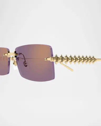 Cartier Clash de 57mm Rectangular Sunglasses | Thumbnail 3 Cartier Clash de 57mm Rectangular Sunglasses | Thumbnail 3