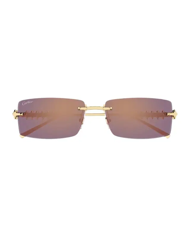 Cartier Clash de  57mm Rectangular Sunglasses