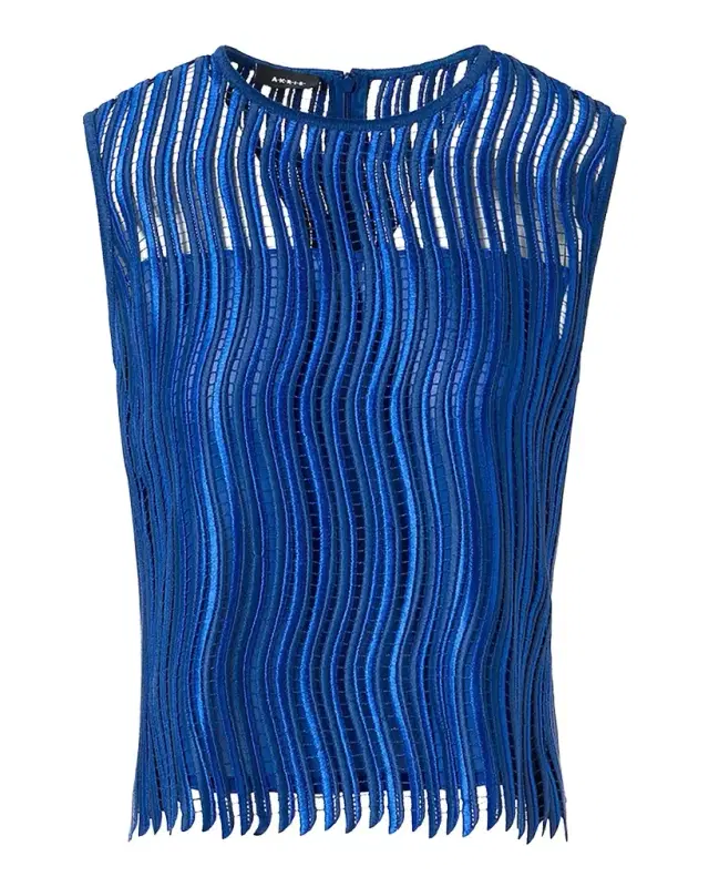 Techno Wave Guipure Lace Blouse