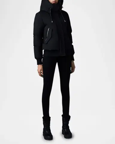 Mackage Nefi-NFZ Down Bomber Jacket with Detachable Hooded Bib | Thumbnail 2 Mackage Nefi-NFZ Down Bomber Jacket with Detachable Hooded Bib | Thumbnail 2
