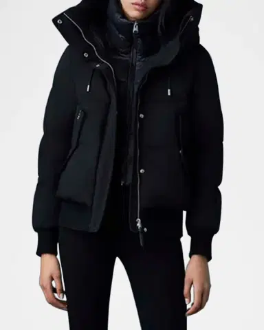 Mackage Nefi-NFZ Down Bomber Jacket with Detachable Hooded Bib | Thumbnail 4 Mackage Nefi-NFZ Down Bomber Jacket with Detachable Hooded Bib | Thumbnail 4