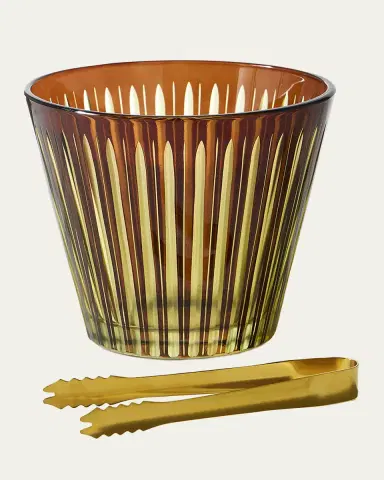 L'Objet Prism Glass Ice Bucket with Tongs | Thumbnail 2 L'Objet Prism Glass Ice Bucket with Tongs | Thumbnail 2